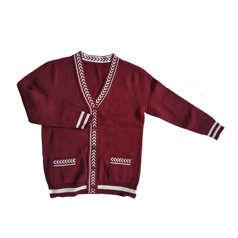 针织全棉英伦风开衫